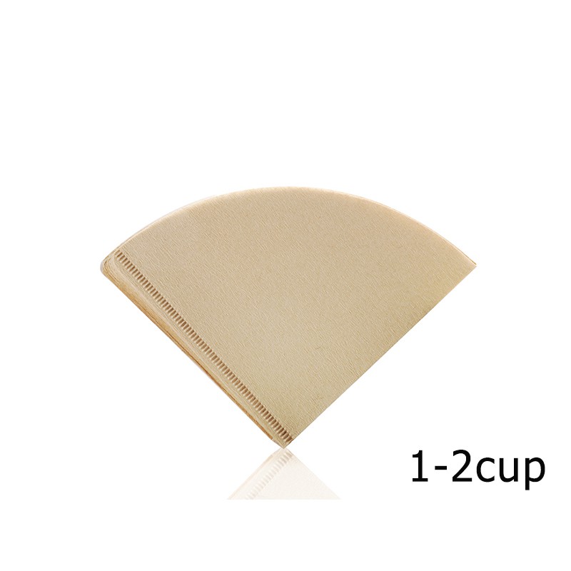 กระดาษกรองกาแฟ กระดาษ กรองกาแฟ กระดาษดริป ทรงกรวย จำนวน 100 แผ่น สำหรับถ้วยกรอง Home Drip Coffee Paper Filter