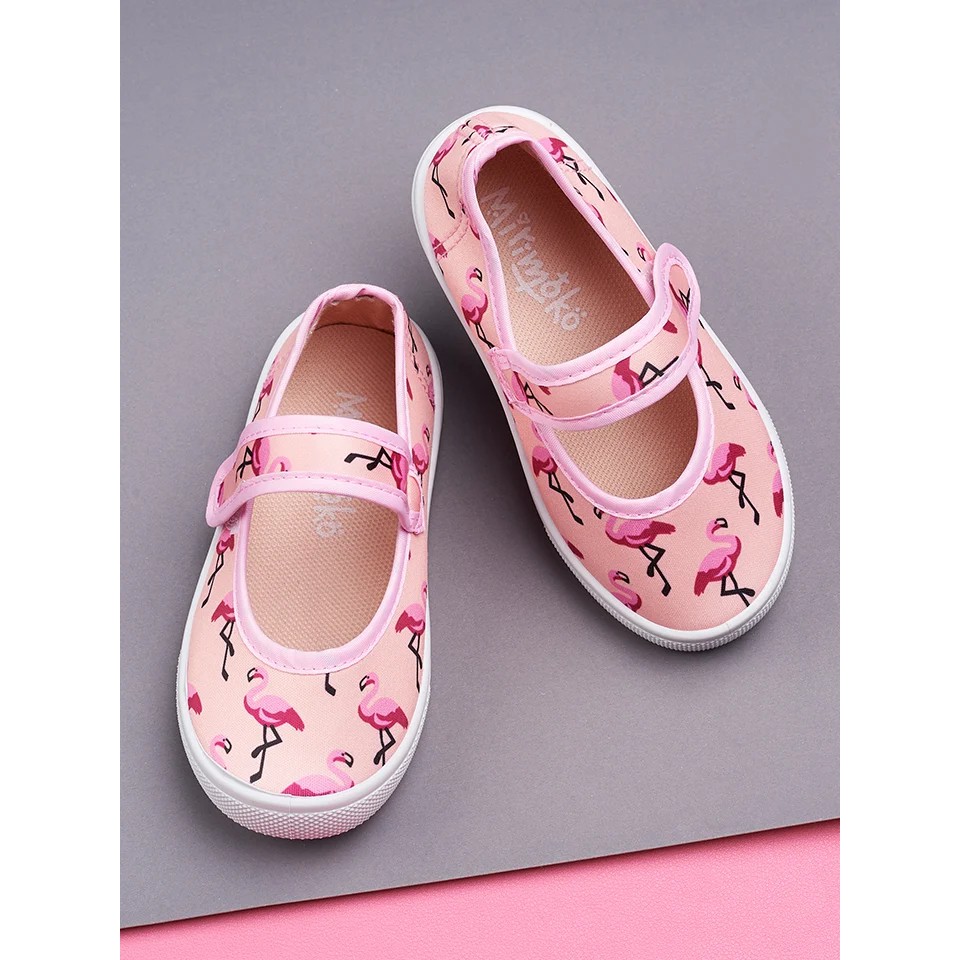 MIRIMOKO รองเท้าสวมพิมพ์ลาย รองเท้าแฟชั่น รองเท้าเด็ก รองเท้า รองเท้าเด็กแฟชั่น Girls Flats Shoes Maryjane Sneakers