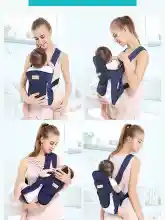 ภาพขนาดย่อของภาพหน้าปกสินค้า100% cotton boys and girls TC1003 baby carrier genuine 0-36 months 4 in 1 four seasons use horizontally, soft and breathable, wear alone จากร้าน FM babe บน Lazada ภาพที่ 5