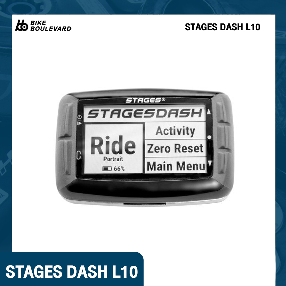 Stages Cycling Stages Dash L 10 เรือนไมล์จักรยาน ตัวเครื่องภาษาไทย โปรแกรมมือถือภาษาไทยต่อด้วย Stages Linkเครื่องศูนย์ประกัน 1 ปีจากร้านค้า