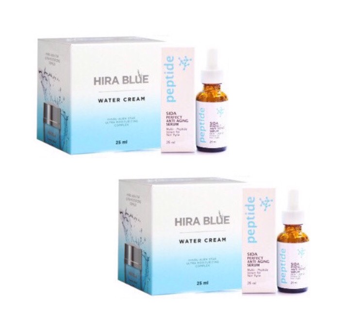 Hira Blue Water Cream + เซ่รั่ม สีดา  2 เซต