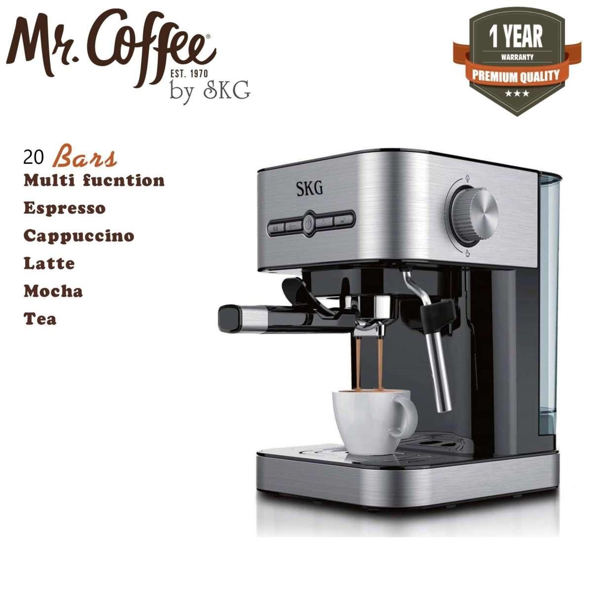 SKG เครื่องชงกาแฟสด รุ่น SK-1203 ใช้งานง่าย สะดวกรวดเร็ว รังสรรค์ได้หลายเมนู ไม่ว่าจะเป็น Espresso ,Cappuccino ,Latte ,Macchiato ,Mocha ให้แก้วโปรดของคุณพิเศษสุดในทุกครั้งที่ชง