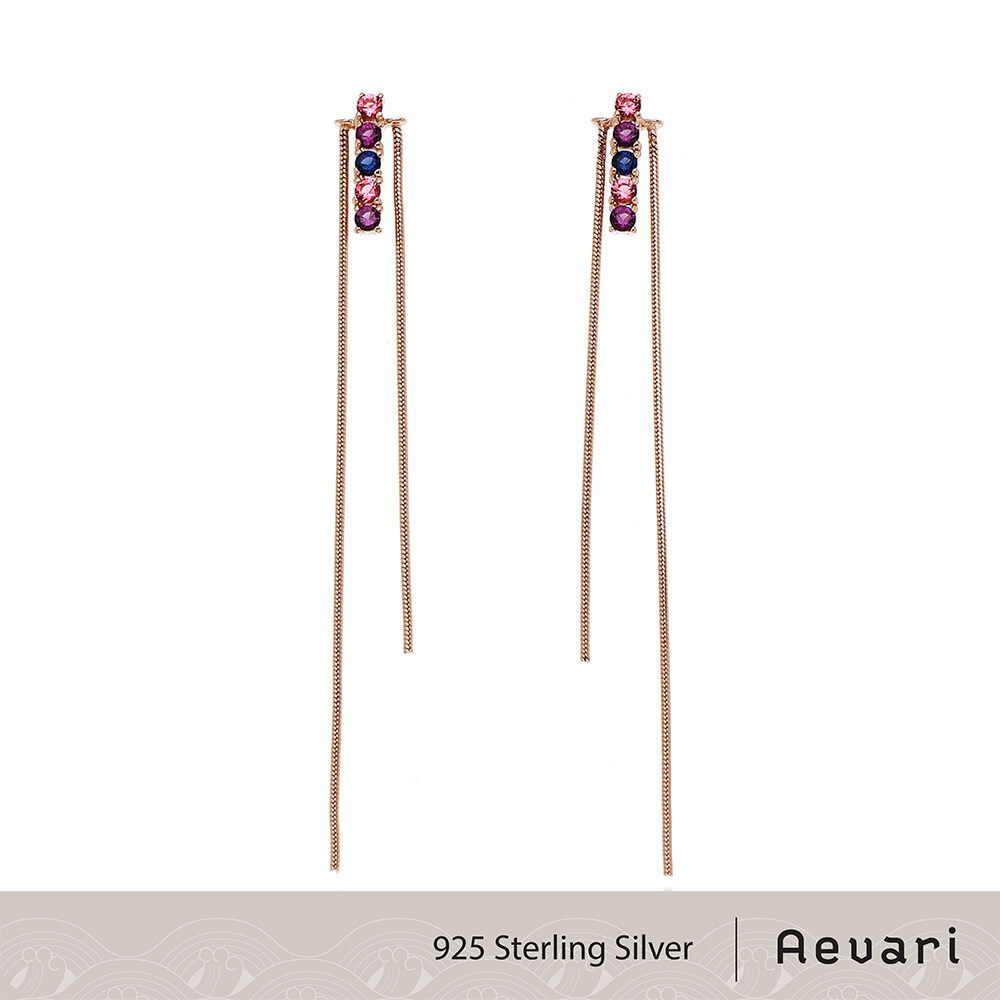 Aevari Rocket Firework Rose Gold Earring