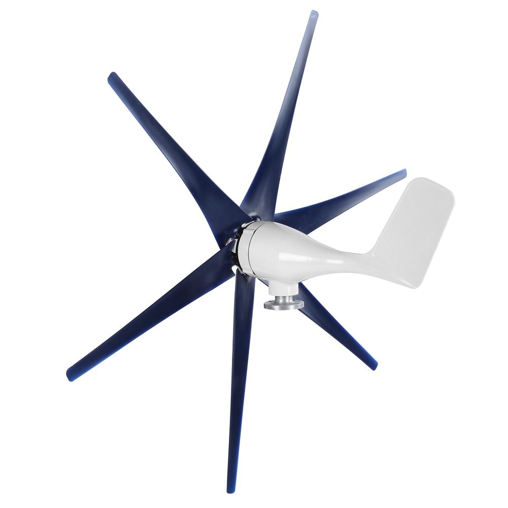 【ของต้องซื้อ】wind Power Generator 6 Blades 300w Wind Turbine Generator Kit For Voltage 8560