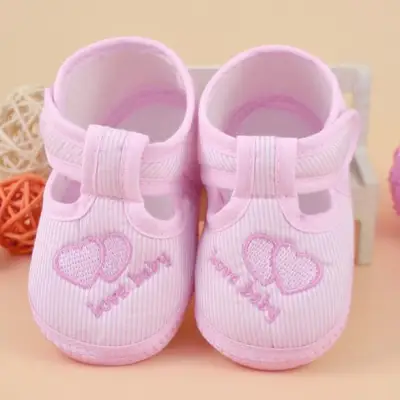 Curiously Newborn Girl Boy Soft Sole Crib Toddler Shoes Canvas Sneaker