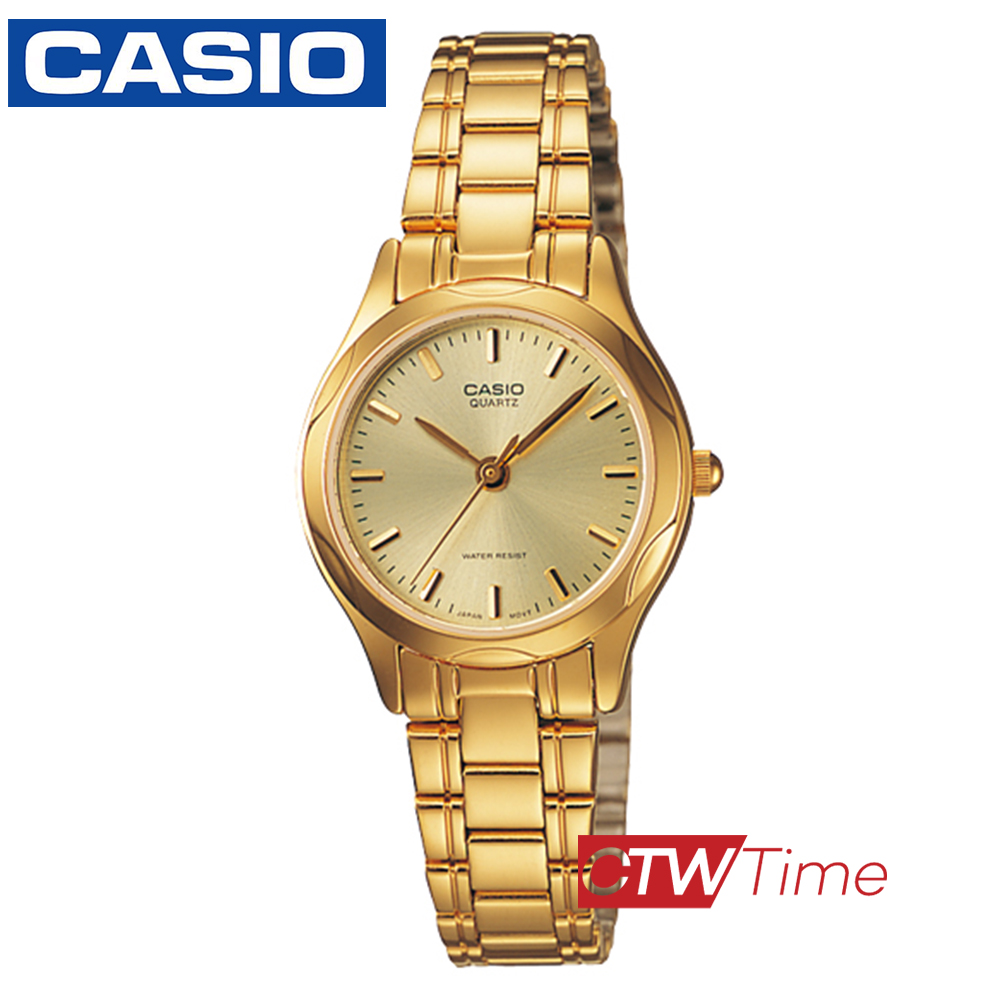 ส่งฟรี !! Casio Standard นาฬิกาข้อมือสุภาพสตรี สายสแตนเลส รุ่น LTP-1275G-9ADF (สีทอง / หน้าปัดทอง)