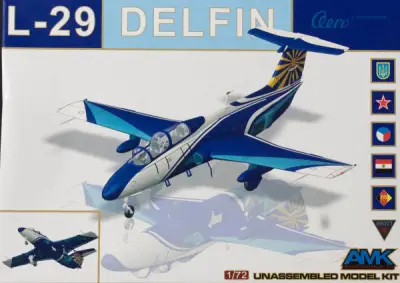 1/72 Plastic model mkits, L-29 Delfin, AMK