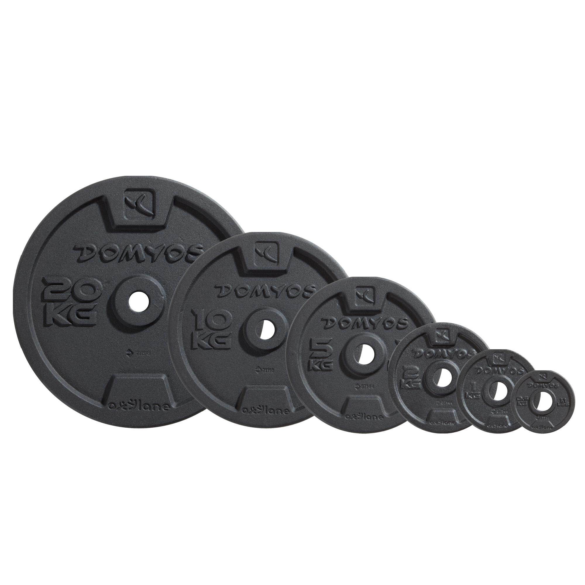 [ส่งฟรี ] Dumbbell แผ่นยกน้ำหนัก 25 kg เวทเหล็กหล่อแผ่นกลม 28 มม. Cast Iron Weight Training Disc Weight 28mm Weight training Set  Fitness Equipment Weight training Equipment ยกน้ำหนักเหล็ก  ดัมเบล 4 5 6 7 8 10 20 kg
