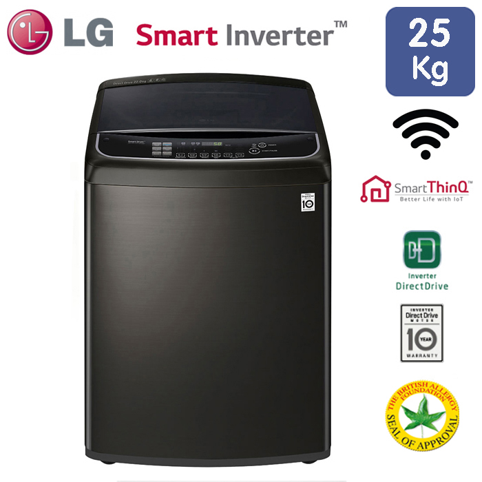 LG เครื่องซักผ้าฝาบน ระบบ Inverter Direct Drive ขนาด 25 กิโลกรัม รุ่น TH2725SSAK