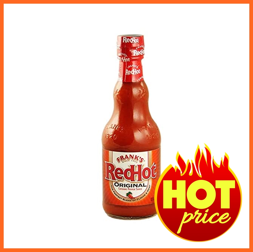 ซอสเผ็ด Franks Red Hot Sauce 12 Oz น้ำจิ้ม รสเผ็ด หมัก จิ้ม บาร์บีคิว สเต็ก เนื้อย่าง หมูย่าง ปิ้งย่าง hot sauce perfect for BBQ grilled steak barbecue dipping sauce