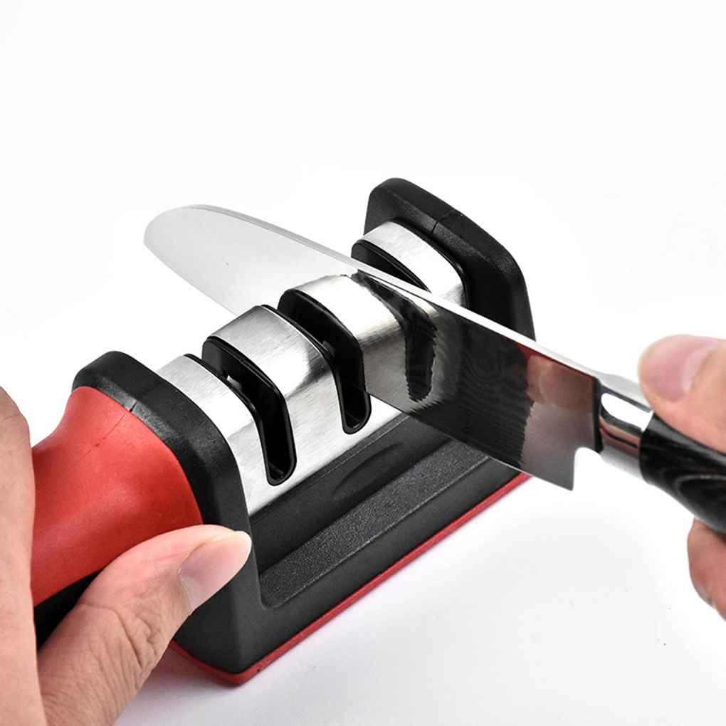 Knife Sharpener 3-Stage ที่ลับมีด 3 ช่อง พร้อมมือจับ ถอดล้างได้ อุปกรณ์ลับของมีคม กรรไกร ลับมีดได้คมในไม่กี่วินาที ลับคม ได้ถึง 3 ระดับ