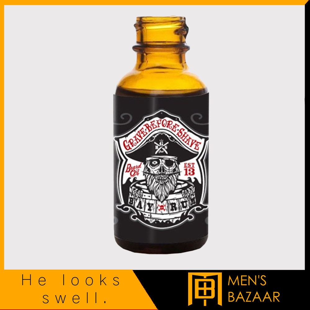 Grave Before Shave Bayrum Beard Oil-Men's Bazaar-หลังโกนหนวด