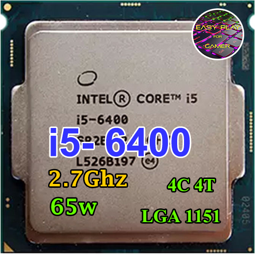 ซีพียู CPU Intel Core i5 6400 4คอ 4เทรด 65W LGA 1151 ฟรีซิลิโคน1ซอง