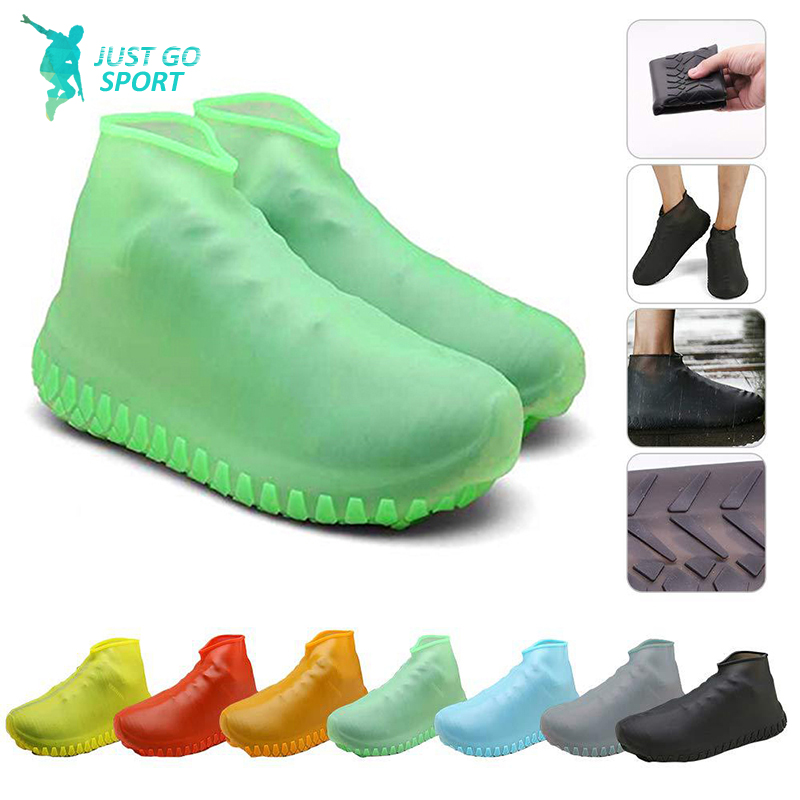 รองเท้ากันฝน รองเท้ากันน้ำ ถุงคลุมรองเท้ากันน้ำ ถุงหุ้มรองเท้าซิลิโคนกันน้ำ กันลื่น กันฝน กันเปื้อน  ทนทาน ใส่เดินสบาย   Rainproof shoe cover K02