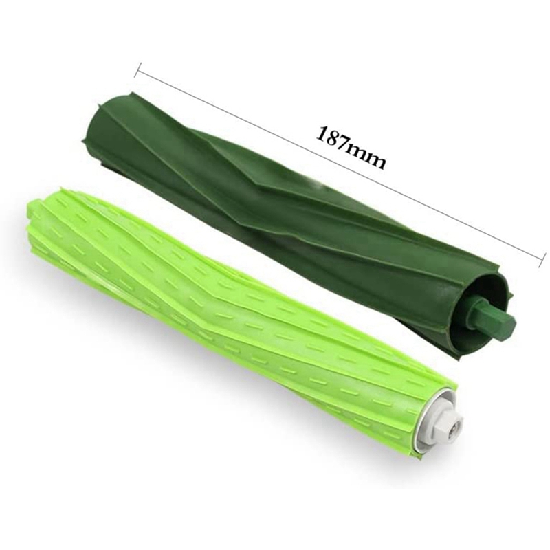 2 Sets of Replacement Rubber Roller Brushes for IRobot Roomba I3 I3+ I6+ I7 I7+ I8+ Plus E5 E6 E7 Vacuum Cleaner Parts