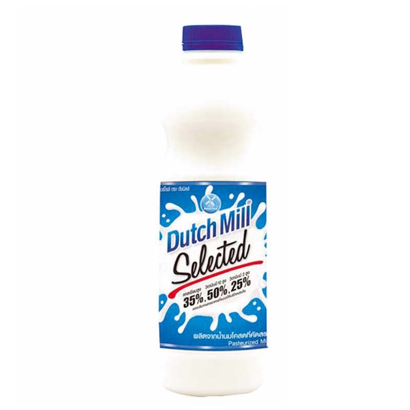 ดัชมิลล์ นมรสจืด 830 มล. x 2 ขวด/Dutchmill milk plain flavor 830ml x 2 bottles