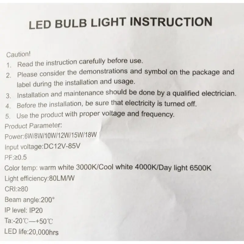 ภาพสินค้าต่อแบตเตอรี่ CTL หลอดไฟ LED หลอดไฟโซล่าเซลล์ หลอดบับ3W 5W 10W 24W ระบบไฟDC 12v 24v 36v 48v 65v ขั้วเกลียวE27 สีขาว สีวอร์ม จากร้าน H & K บน Lazada ภาพที่ 5