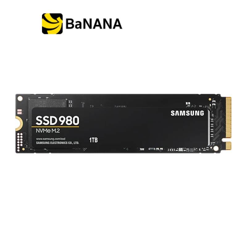 การ์ดเอสเอสดี Samsung SSD 980 1TB M.2 NVMe/PCIe R3500MB/s R3000MB/s 5Y by Banana IT