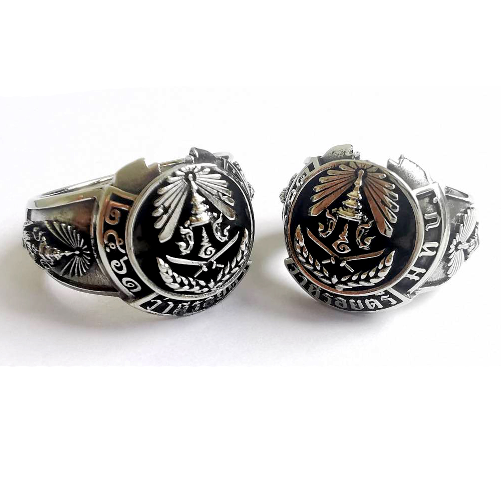 hippie silver แหวนผู้ชาย แหวนเงินแท้ แหวนตำรวจ  แหวนรด แหวนว่าที่ร้อยตรี