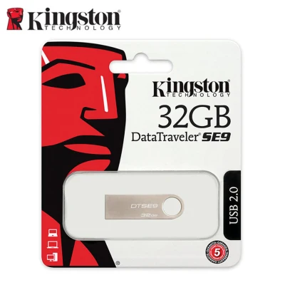 USB Kingston 32 GB หน่วยความจำ Data Traveler SE9