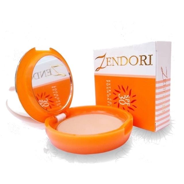 Zendori Extra Cover Foundation SPF 30 (ตลับส้ม)