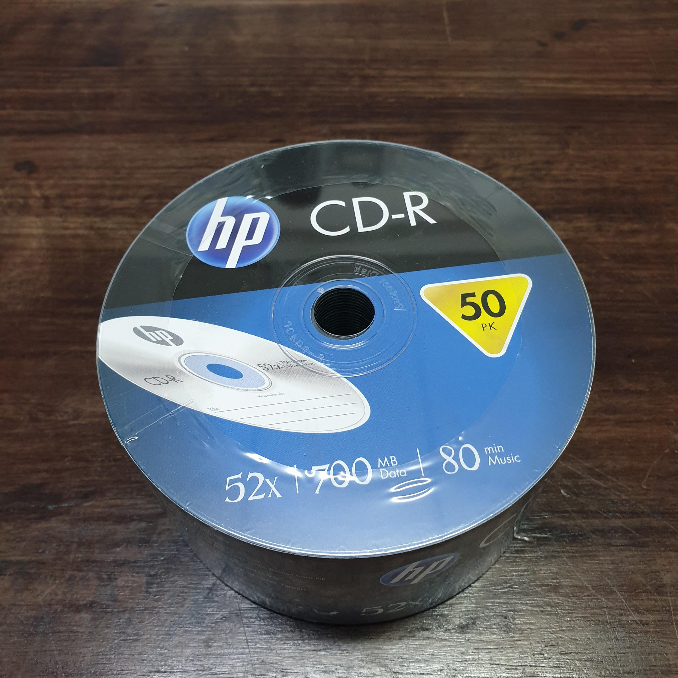 CD-R HP 52X 50Pcs nobox แผ่นซีดีเอชพี (กลุ่ม0) | Lazada.co.th