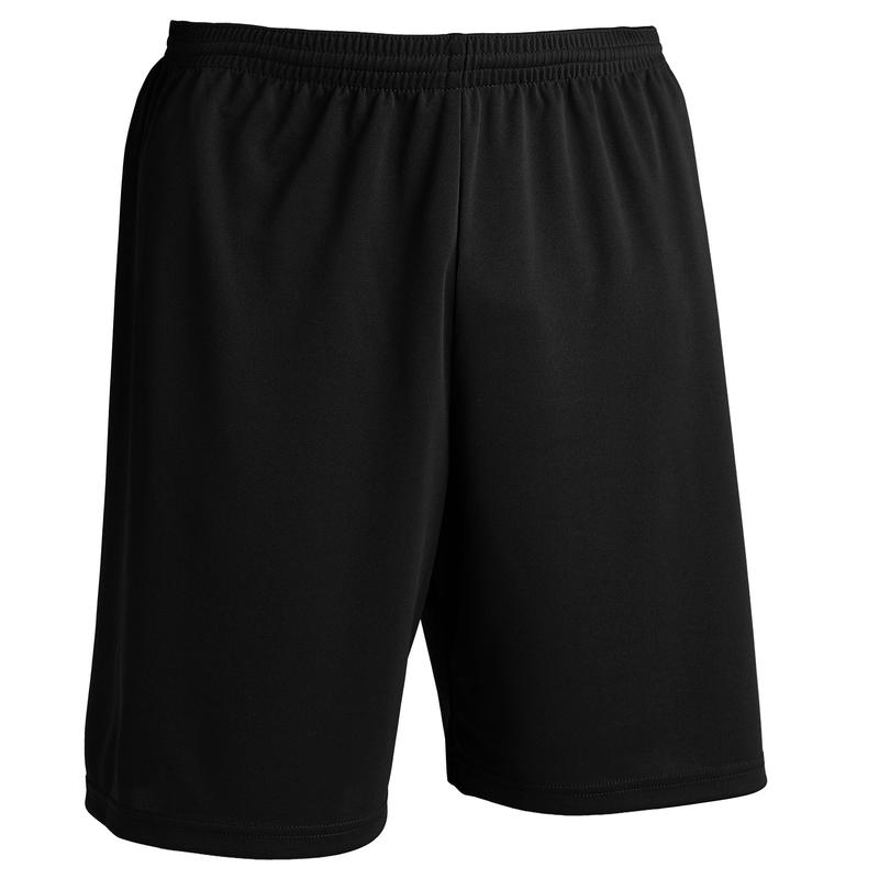 กางเกงฟุตบอลขาสั้นสำหรับผู้ใหญ่รุ่น F100 (สีดำ)รองเท้าและเสื้อผ้าสำหรับผู้ชาย