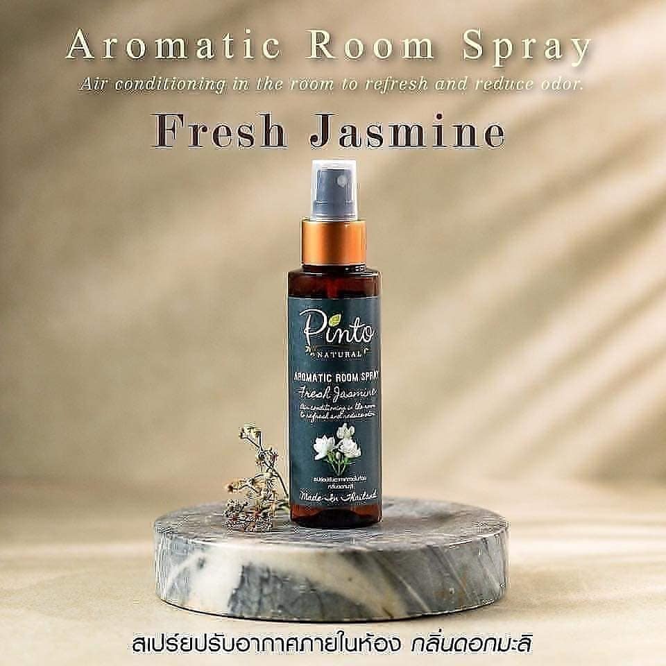 PINTONATURAL Room Spray Jasmine สเปรย์ปรับอากาศ กลิ่นมะลิ สเปรย์อโรม่า