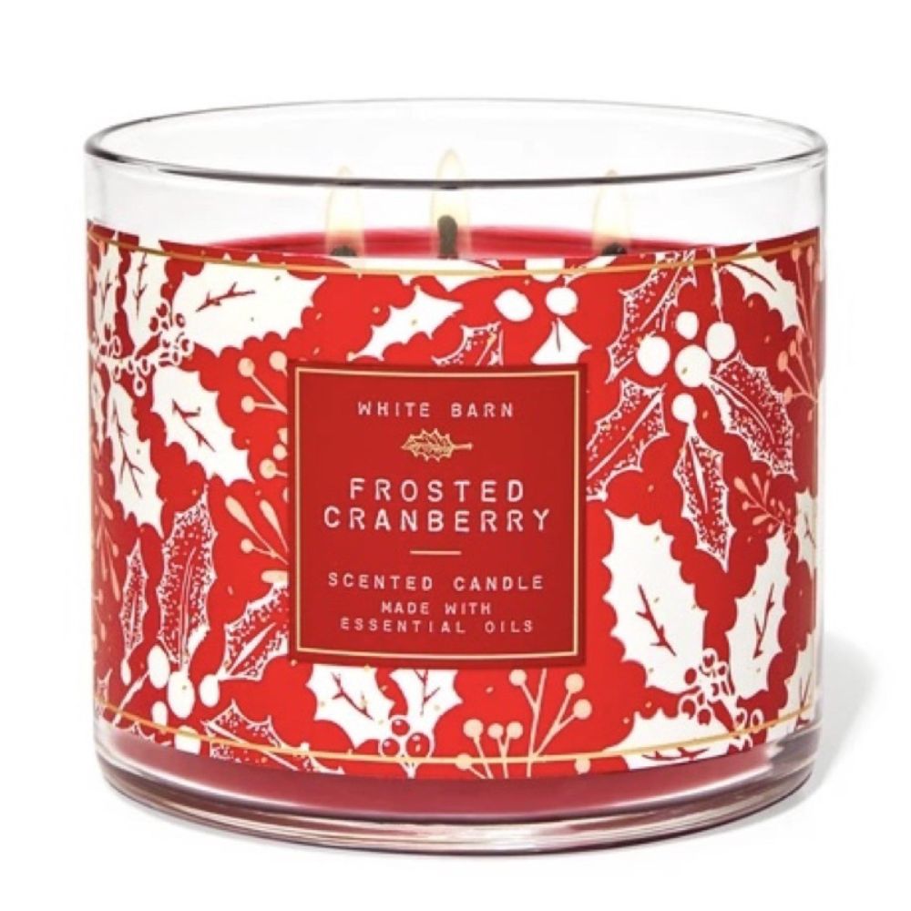 เทียนหอม Bath&Body Works White Barn 3 wick candles ขนาดใหญ่ 411 g