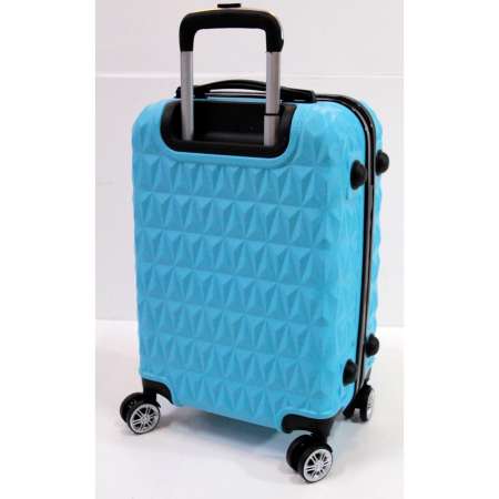 Baggage กระเป๋าเดินทาง 4 ล้อลาก ขนาด 20 นิ้ว ลายเพชร สีฟ้า