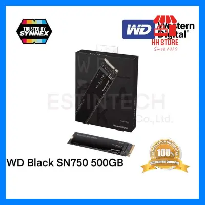 ด่วน ของมีจำนวนจำกัด SSD(เอสเอสดี) WD Black SN750 PCIe NVMe M.2 2280 500GB(WDS500G3X0C) ไม่มีไม่ได้แล้ว