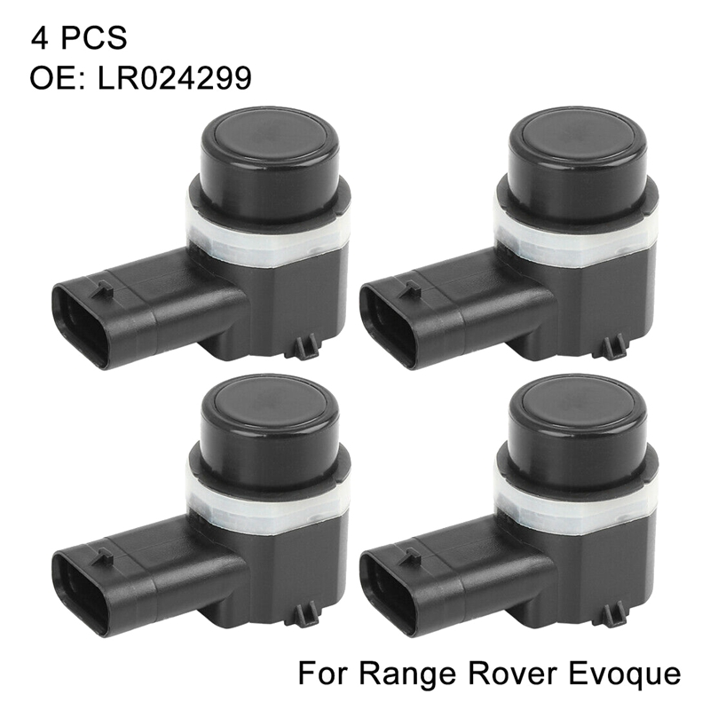 4Pcs LR024299 Car PDC Reverse Backup Parking Sensor Assist Detector for Land Rover Range Rover Evoque Sport 2012+