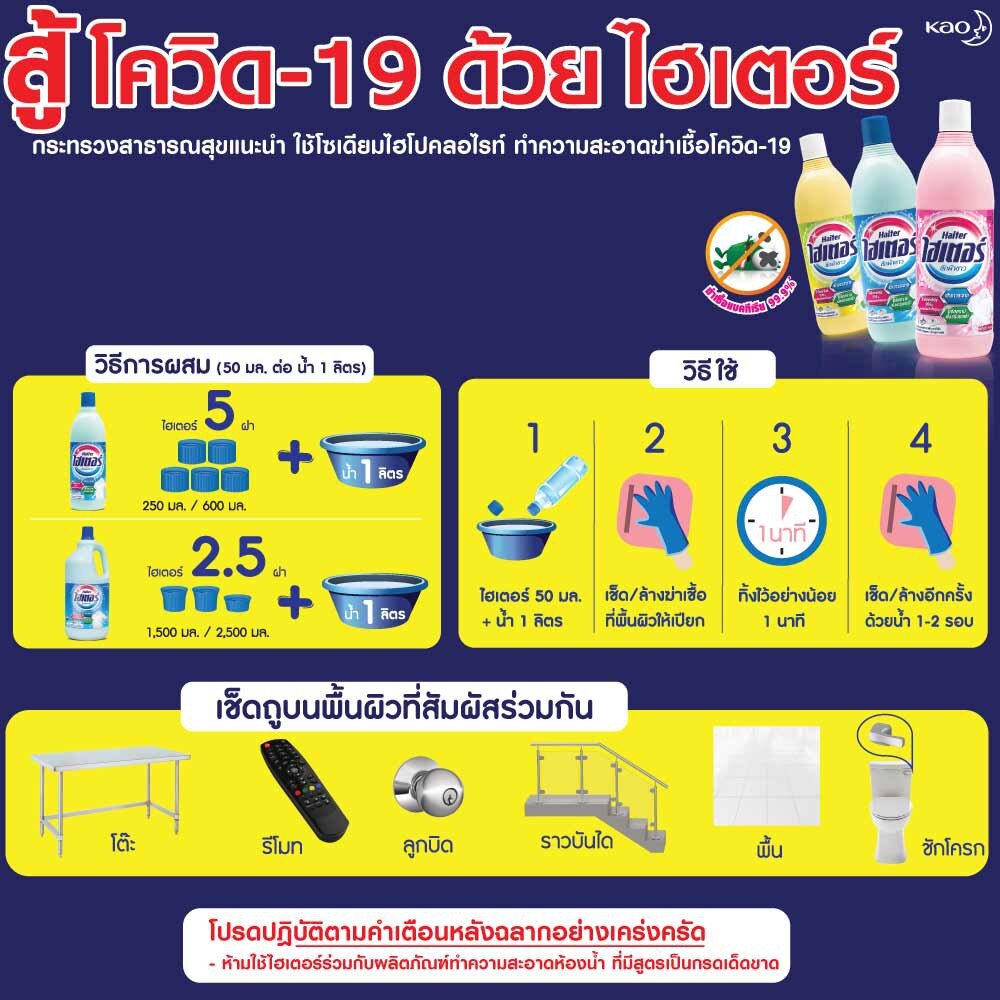 Haiter Bleach Liquid Pink 600ml.ไฮเตอร์ น้ำยาซักผ้าขาว สูตร ผสมน้ำหอม (ชมพู) 600 มล MixASale