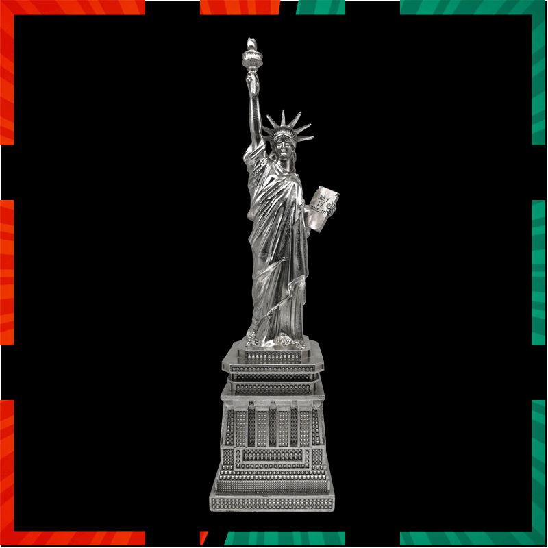 รูปปั้นโพลีเรซิน Statue รุ่น NY9473401 ขนาด 17.5 x 17 x 64 ซม. สีเงิน ราคาถูกที่สุด