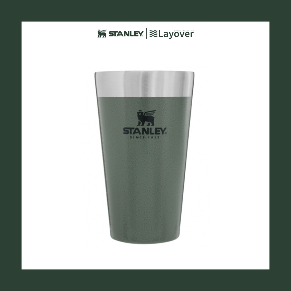 STANLEY แก้วน้ำ รุ่น ADVENTURE STACKING BEER PINT 16OZ HAMMERTONE GREEN ...