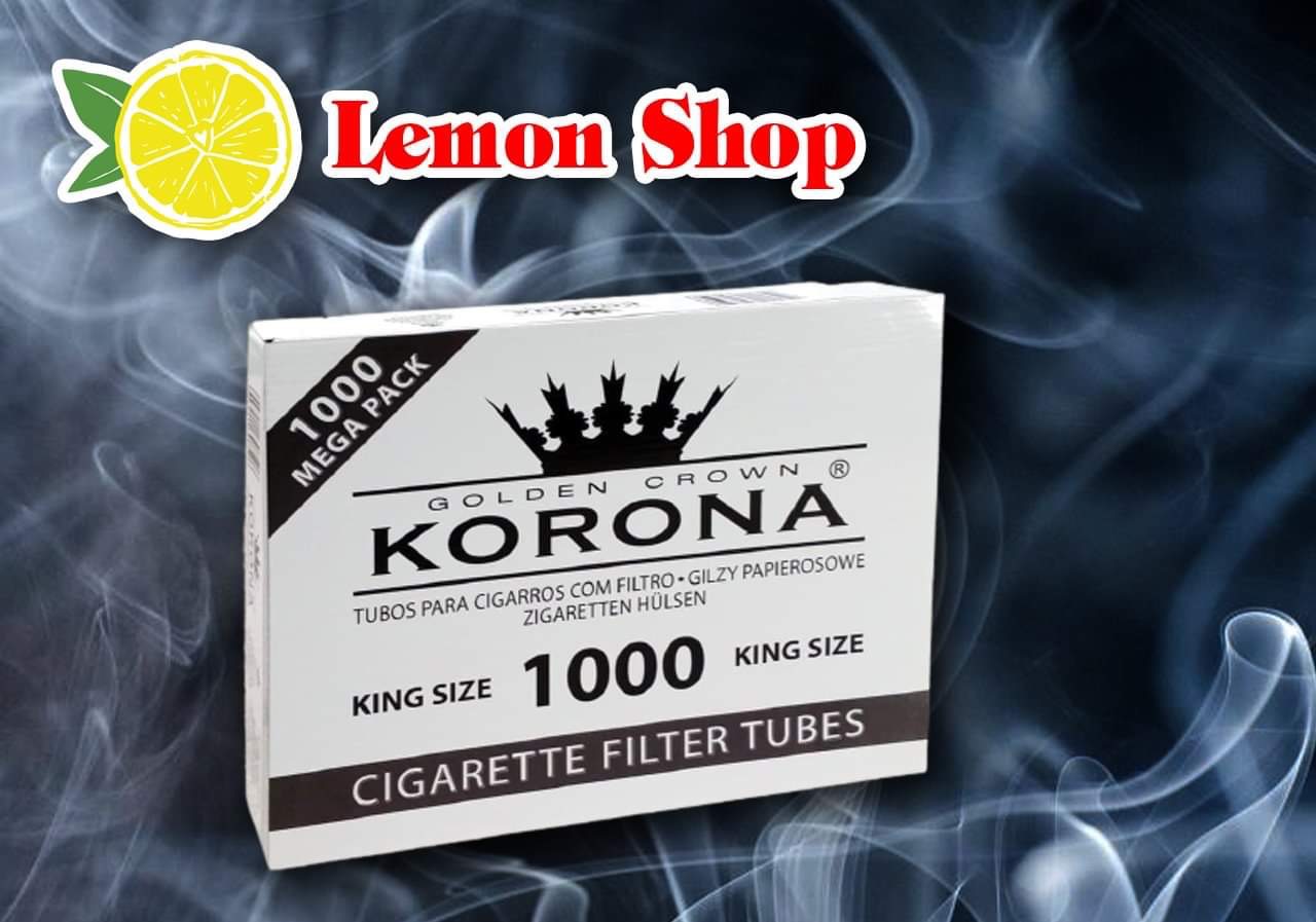 Korona king size 1000 มวนเปล่า(ร้อน)