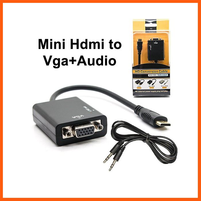 ลดราคา MINI HDMI to VGA +Audio #ค้นหาสินค้าเพิ่ม สายสัญญาณ HDMI Ethernet LAN Network Gaming Keyboard HDMI Splitter Swithcher เครื่องมือไฟฟ้าและเครื่องมือช่าง คอมพิวเตอร์และแล็ปท็อป