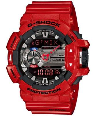 นาฬิกา Casio G-Shock ผู้ชายหน้าปัดอนาล็อก-(Red)-GBA-400-4 นาฬิกา Casio G-Shock ผู้ชายหน้าปัดอนาล็อก-(Red)-GBA-400-4