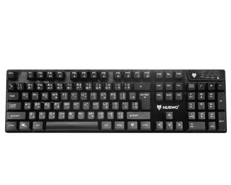 Nubwo NK-18 Gaming Keyboard Savageคีย์บอร์ด เล่นเกมส์ ปรับโหมดไฟได้ 9 แบบ  สีดำ Black