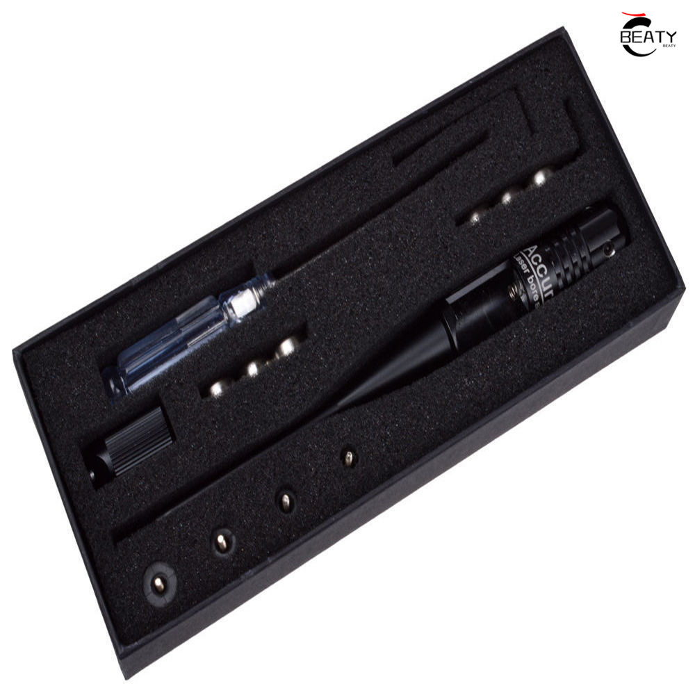 【ส่งของจากประเทศไทย】BEATY Original Red Laser Bore Sighter Collimator Kit Adjustable Adapters Red