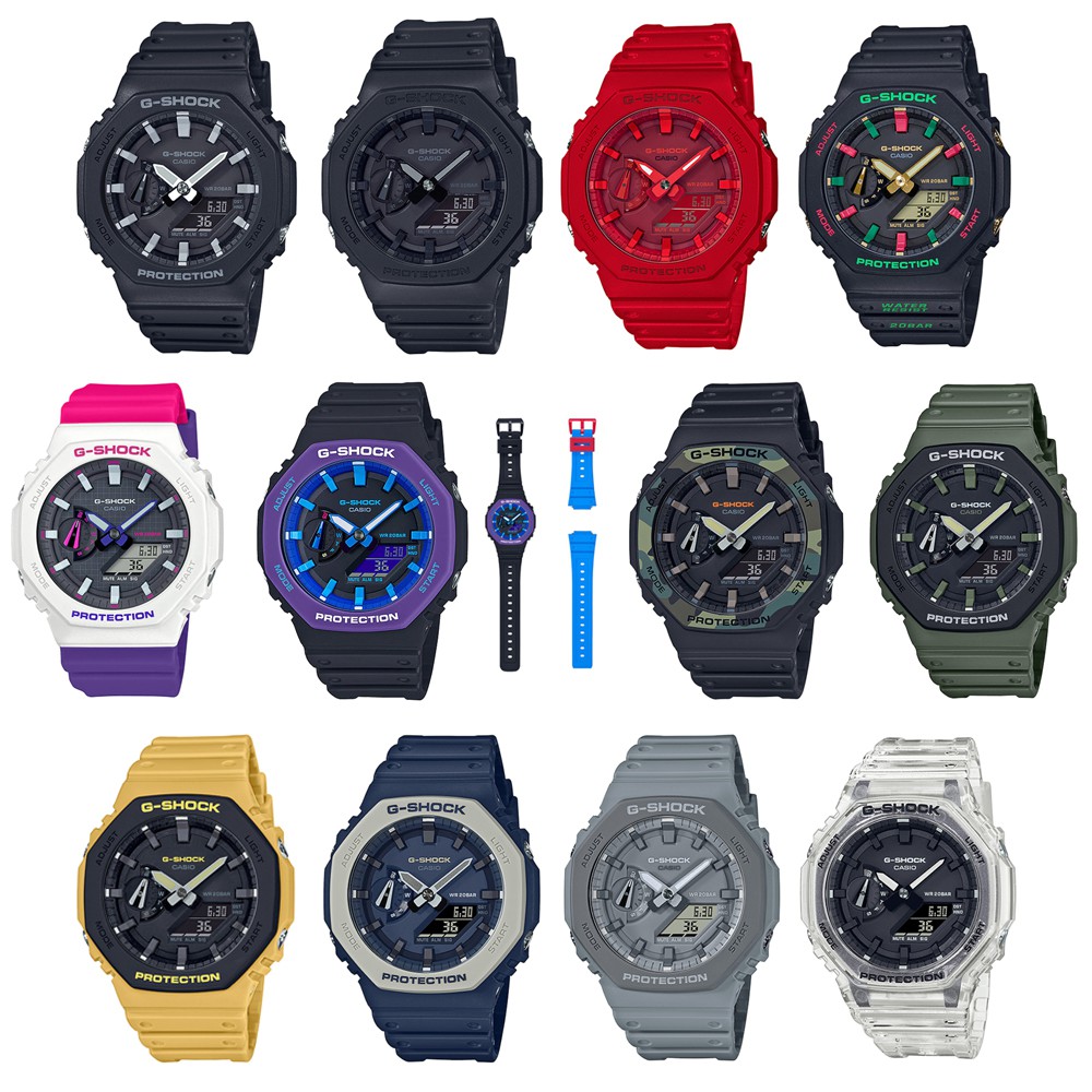 นาฬิกาCasioG-Shock สายเรซิ่น รุ่นGA-2100-1A/GA-2100-1A1/GA-2100-4A/GA-2100TH-1A/GA-2110ET-2A/GA-2110ET-8A/GA-2100SU-1A/GA-2110SU-3A/GA-2110SU-9A/GA-2100HC-4A/GA-2100HC-2A ของแท้100% ประกันศูนย์ จากร้าน MIN WATCH
