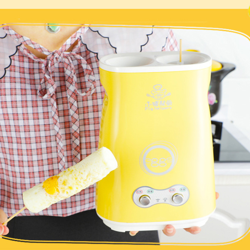 [House Appliances] เครื่องทำไข่ม้วน ไฟฟ้า Home egg cup double tube egg roll machine automatic egg sausage machine breakfast machine