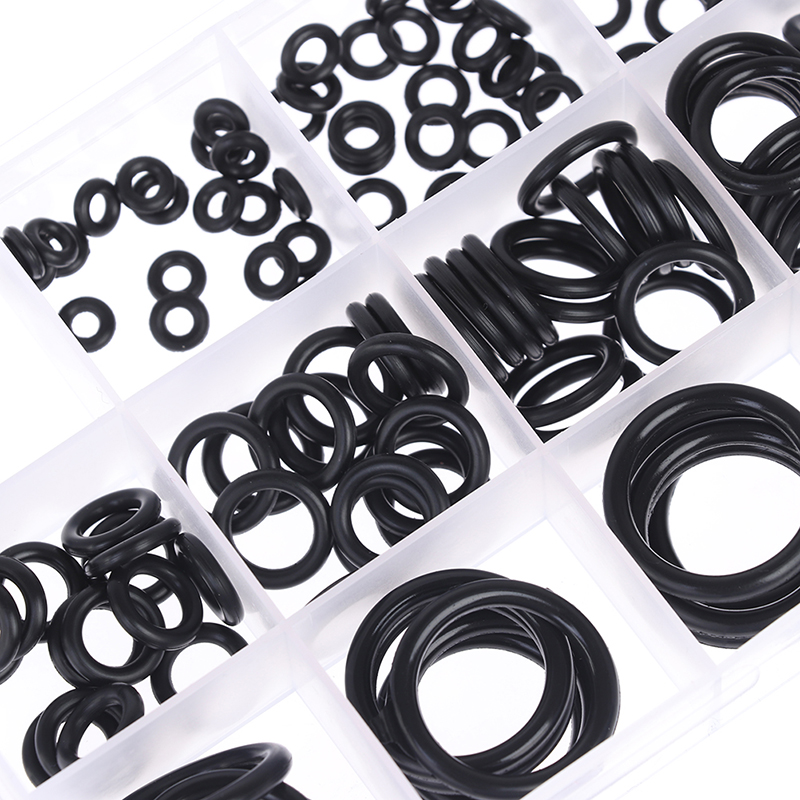 【Flash Sale】200Pcs Rubber ORing Washer Assortment Set Hydraulic Plumbing Gasket Seal Kit