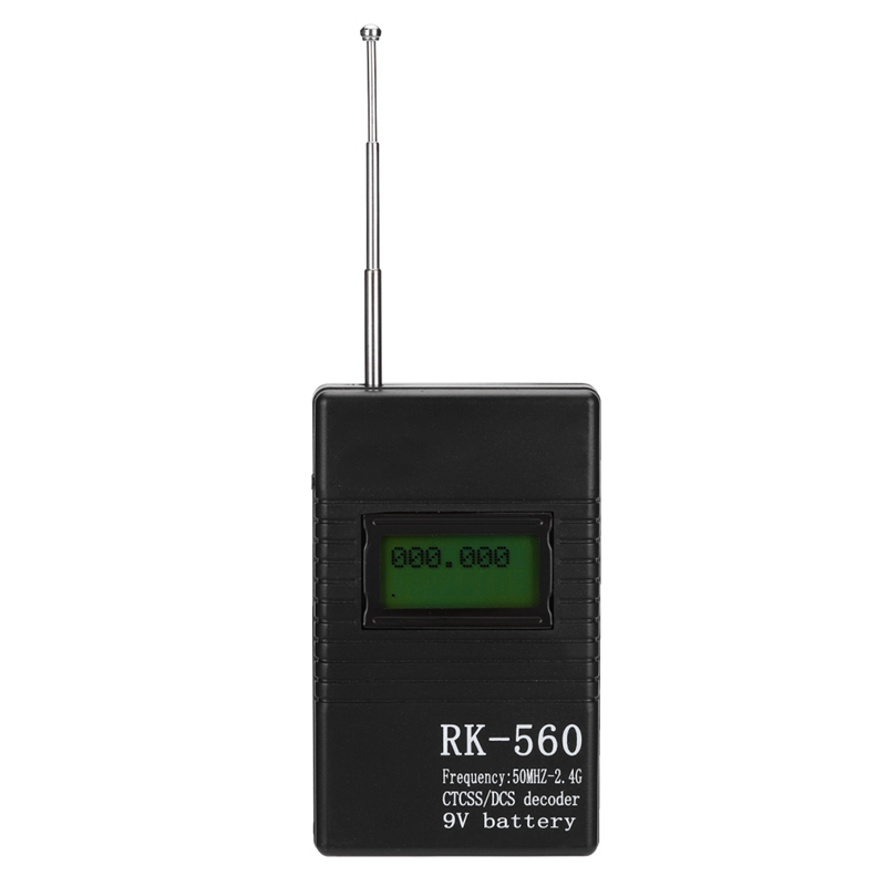 Rk560 Mini Radio Frequency Meter with Ctcss/Dcs Decoder 50Mhz-2.4Ghz Portable Handheld Radio Frequency Testing