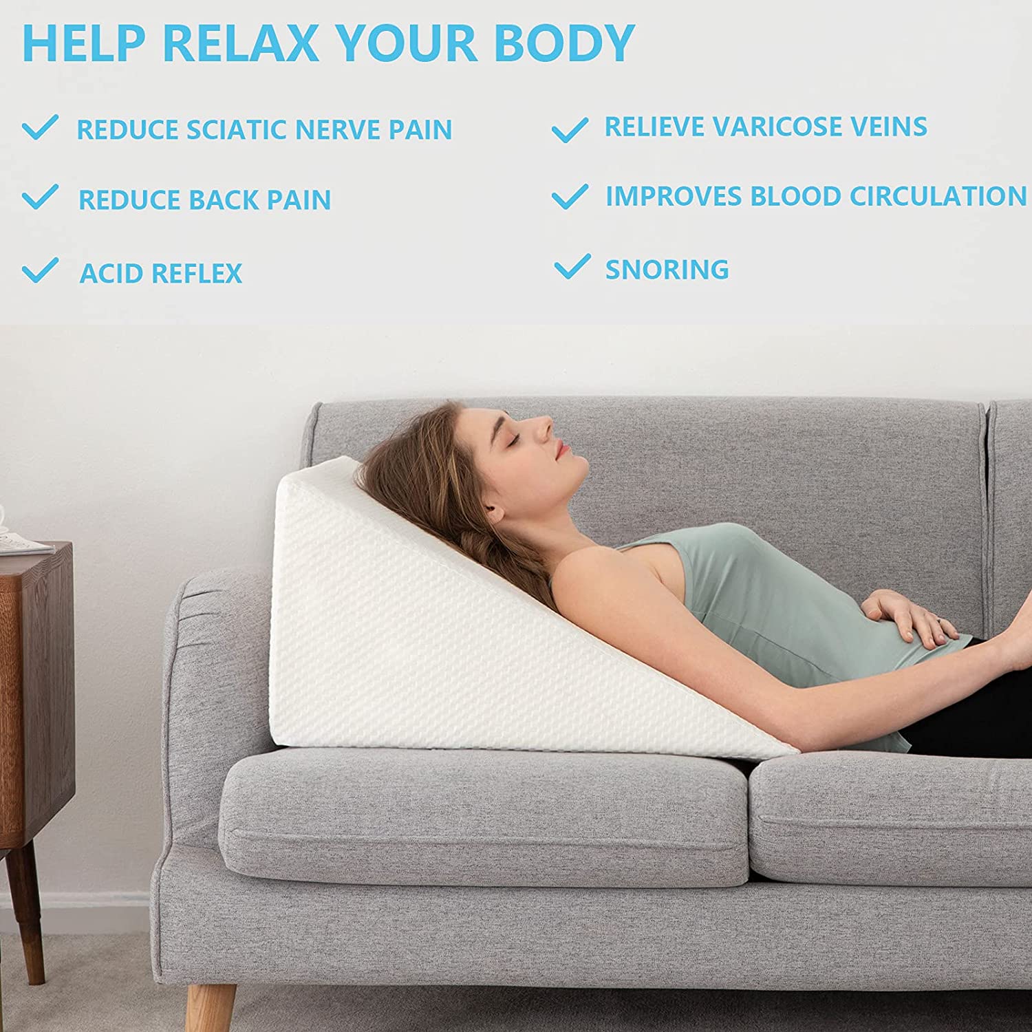 Cover For Wedge Pillow 3 Designs Available Sofe Bed Cushion Cover