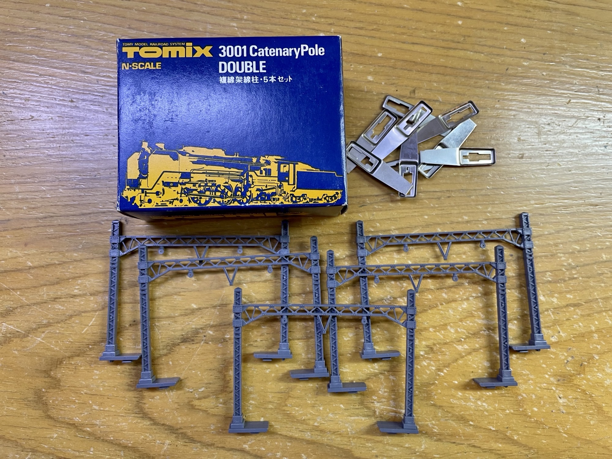 TOMIX 3001 Catenary Pole DOUBLE 5本セット TOMIX 90098 MINI鐵道模型