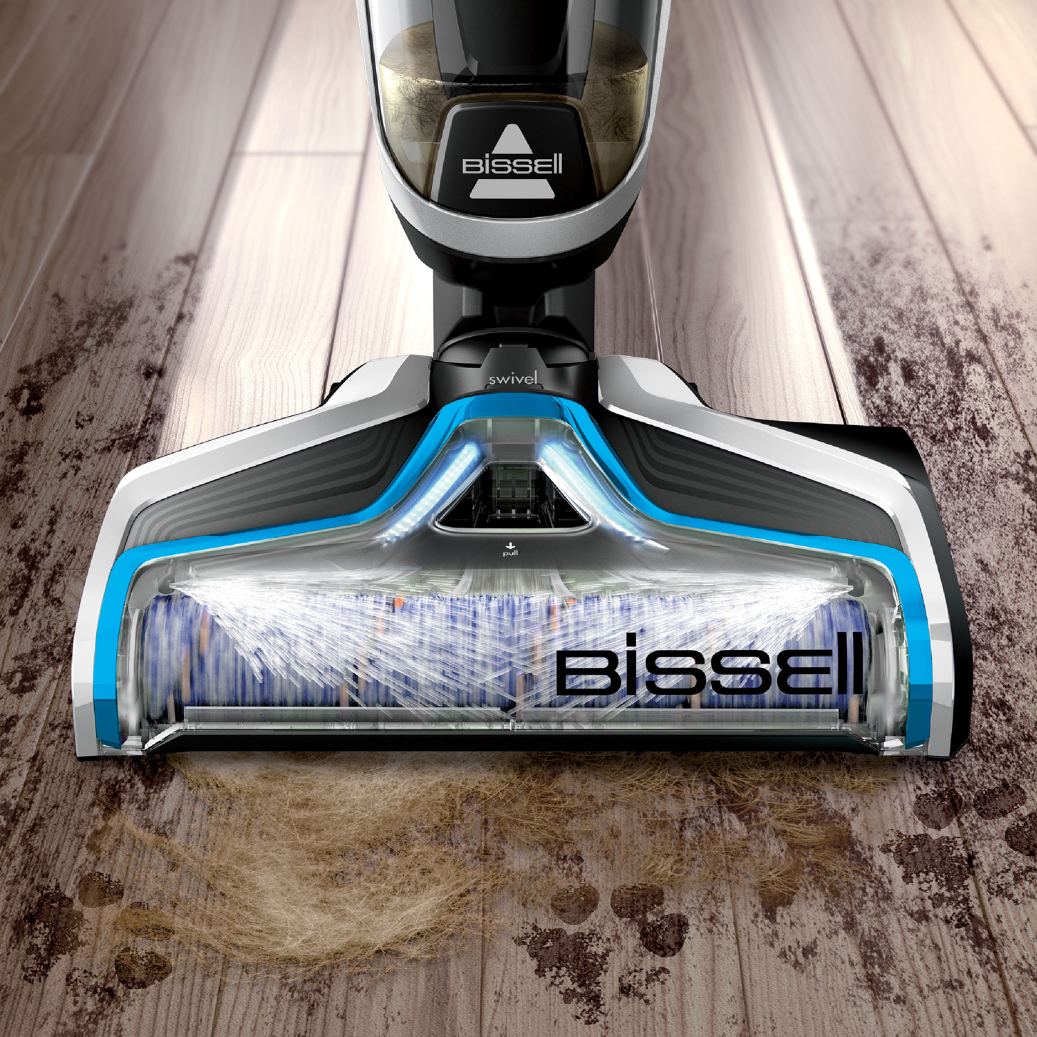 BISSELL® CrossWave® Cordless เครื่องทำความสะอาดพื้นแบบไร้สาย 3IN1 แถมน้ำยาทำความสะอาดสูตรทั่วไป 6 ขวด