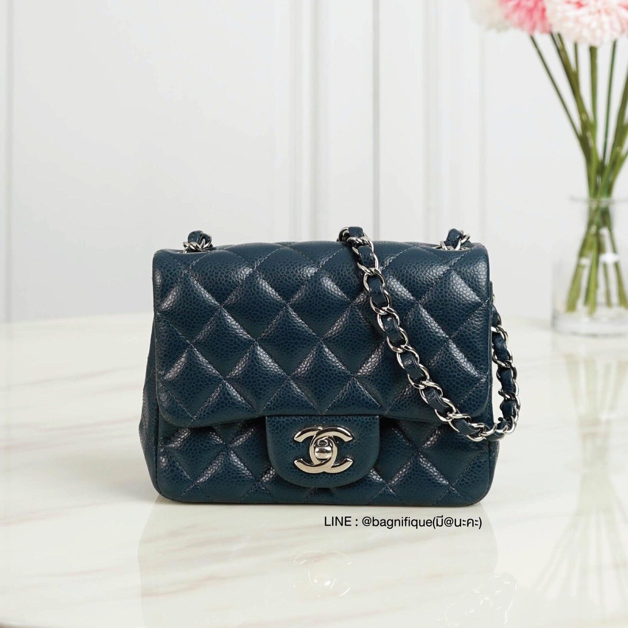 Chanel Mini 7 Caviar Beige Matte GHW Full Set Holo 20 Luxury Bags   Wallets on Carousell