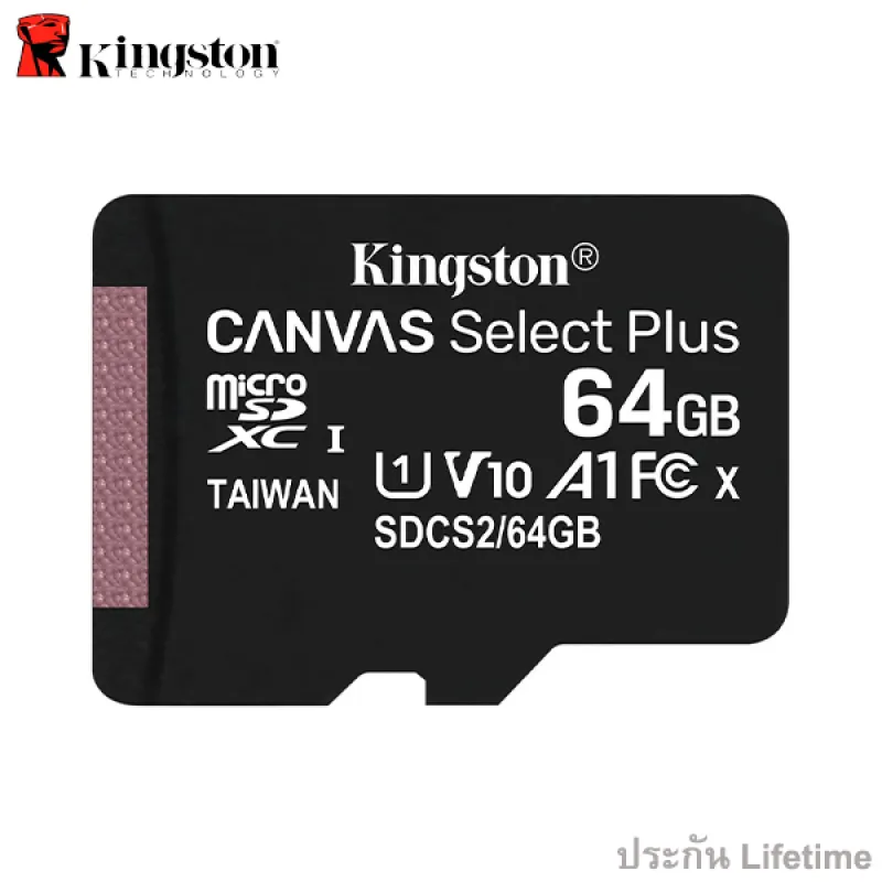 ภาพสินค้าKingston microSD Card 64GB Canvas Select Plus Class 10 UHS-I 100MB/s (SDCS2/64GB) + SD Adapter ประกัน Lifetime Synnex จากร้าน Actioncam Thailand บน Lazada ภาพที่ 4