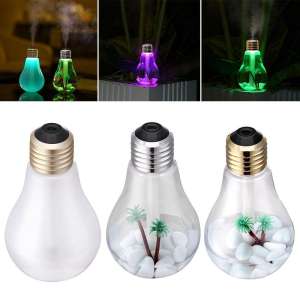 เครื่องฟอกอากาศ Creative Light Bulb Atomizer USB Colorful LED Night Light Mute Humidifier MNKG  มีเก็บเงินปลายทาง ฟรีค่าส่ง